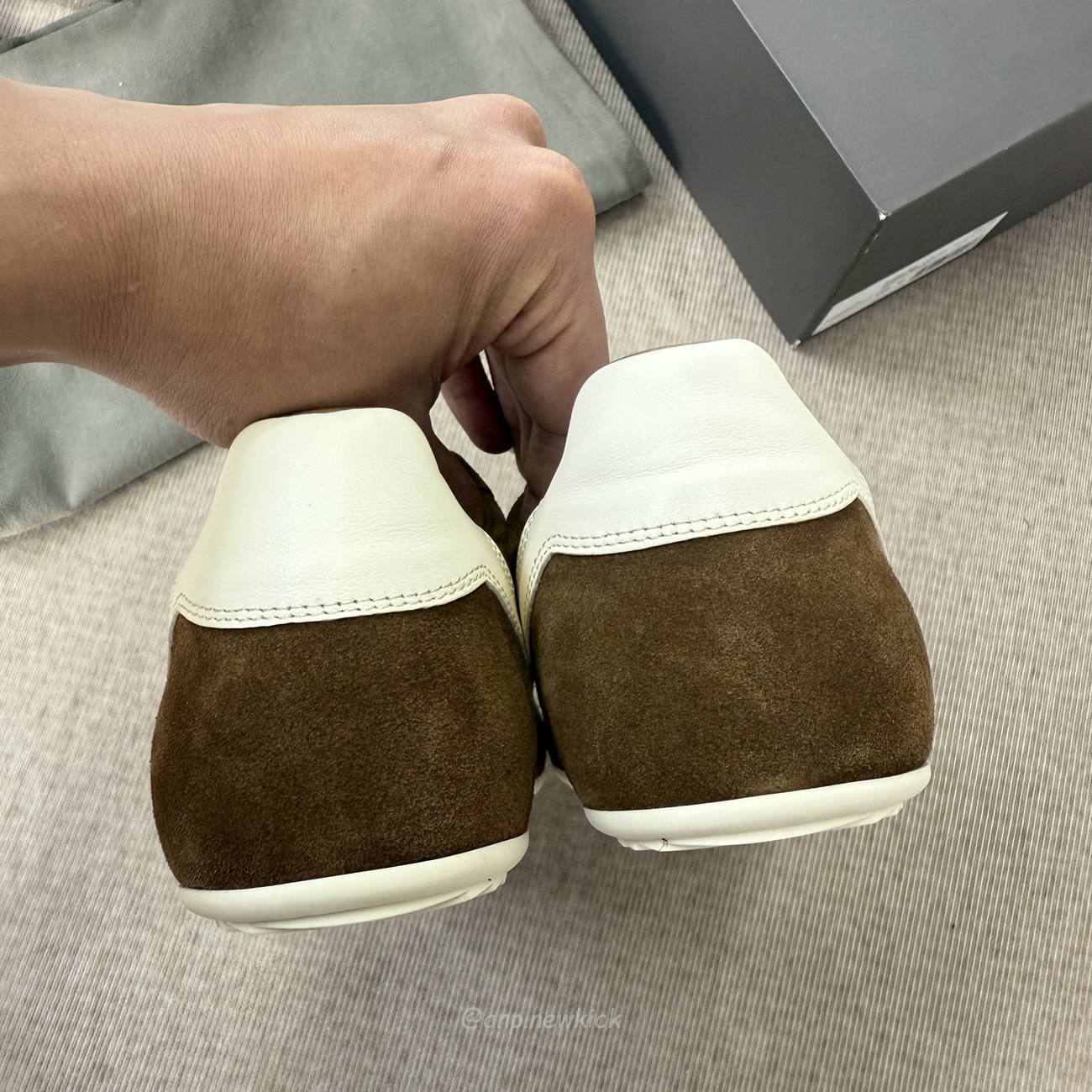 Rick Owens Minimal Sneak Suede Leather Panel Sneakers (3) - www.newkick.org